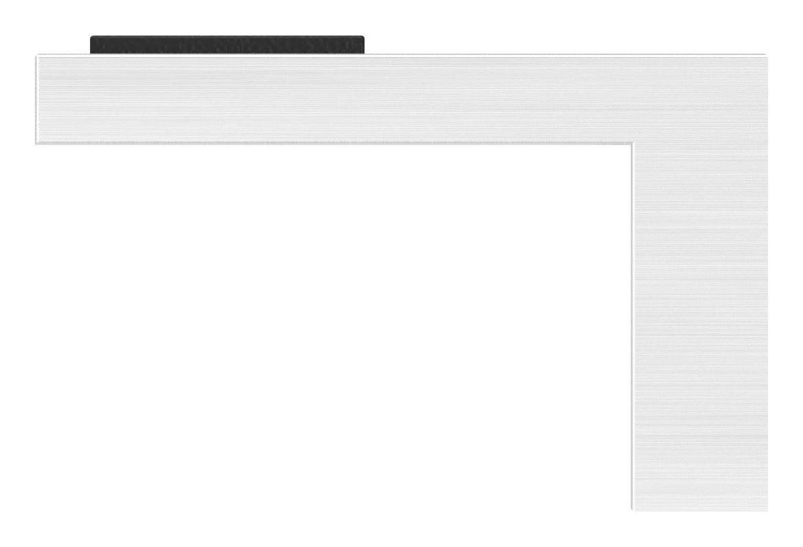 Halteboden mit geradem Anschluss, V4A