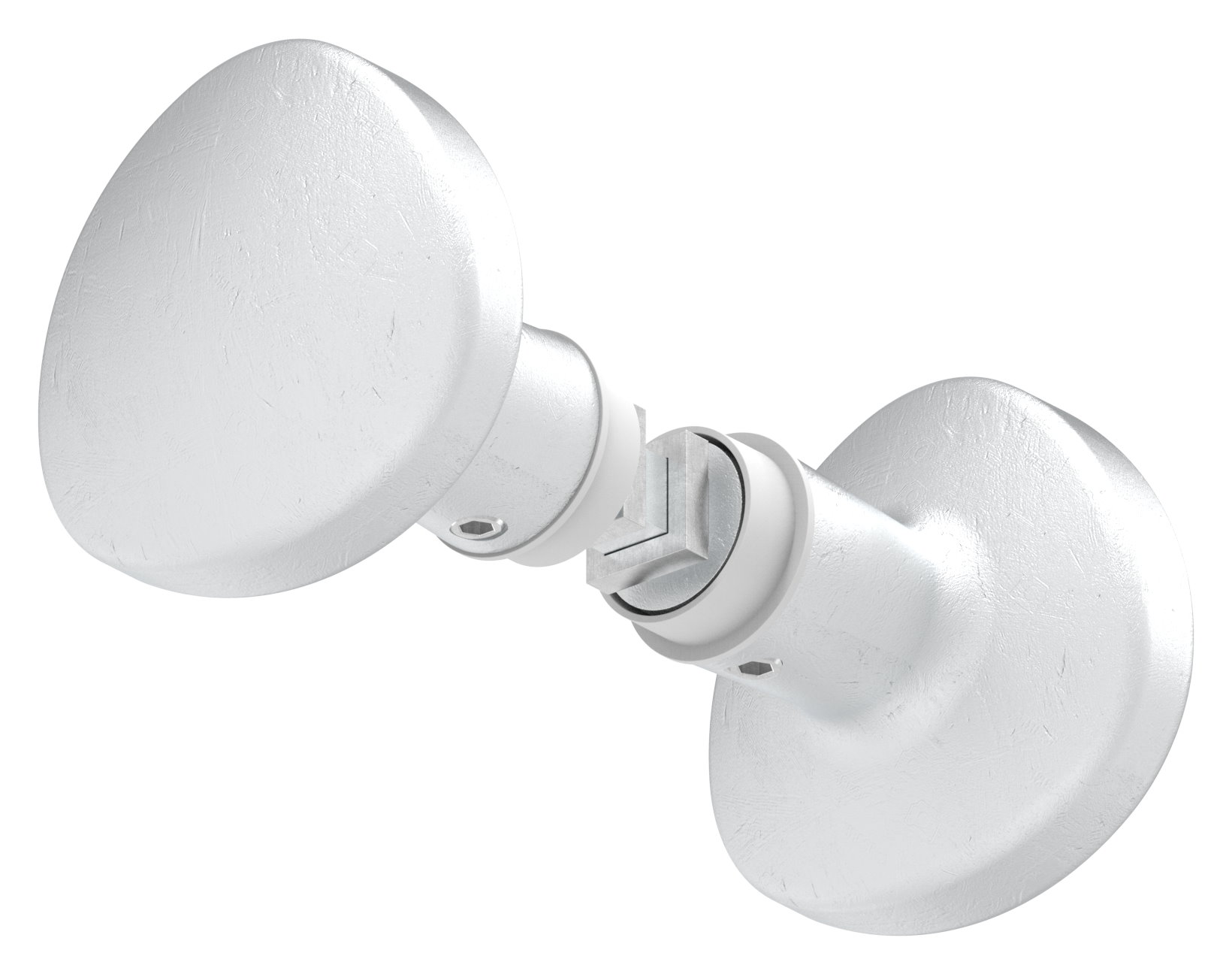 Gerundetes Aluminium-Drückerpaar