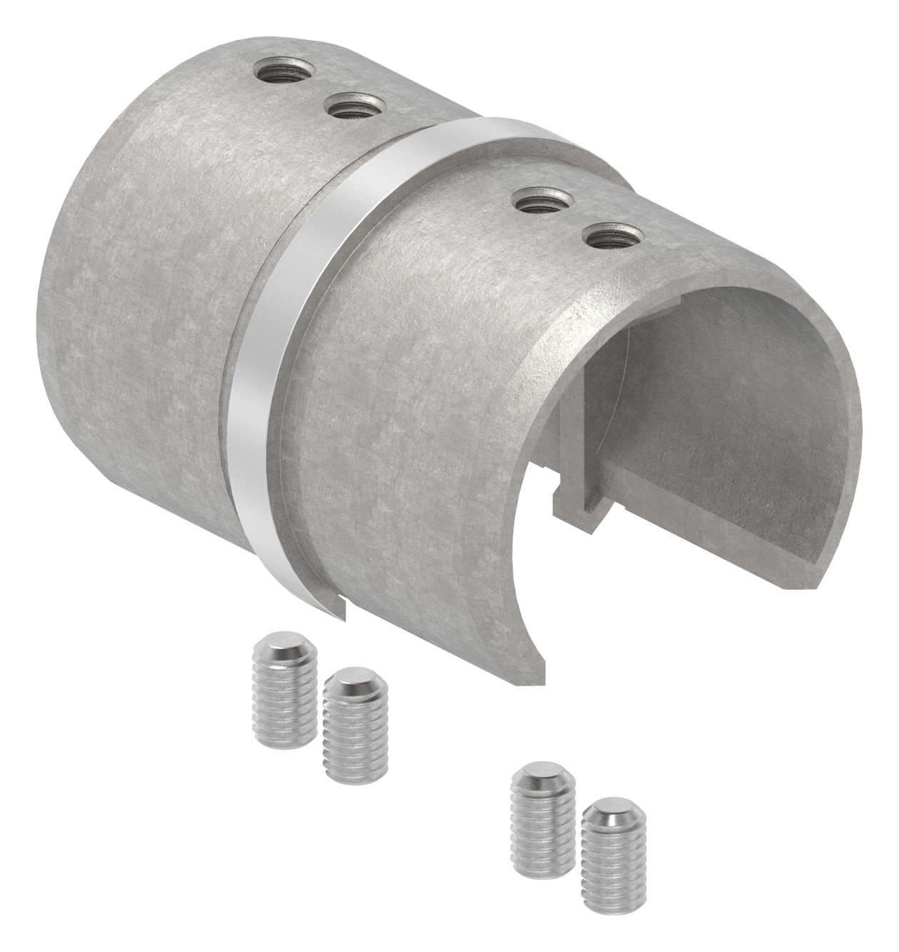 Rohrverbinder für Nutrohr 48,3mm, V2A Rohrverbinder für Nutrohr 48,3mm, V2A