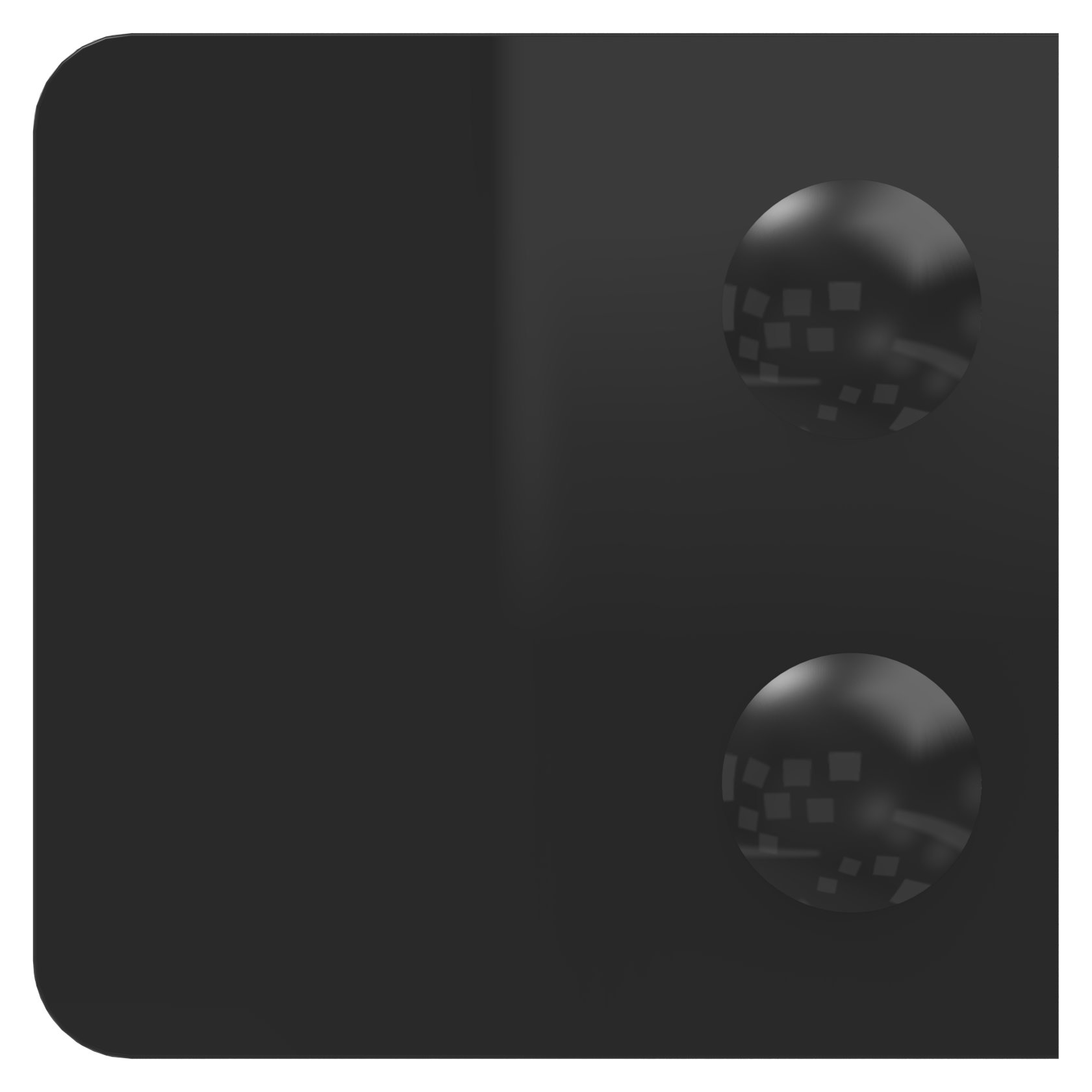 Glasklemme Mod. 34, Anschluss: gerade, Zink roh pulverbeschichtet RAL 9005 matt