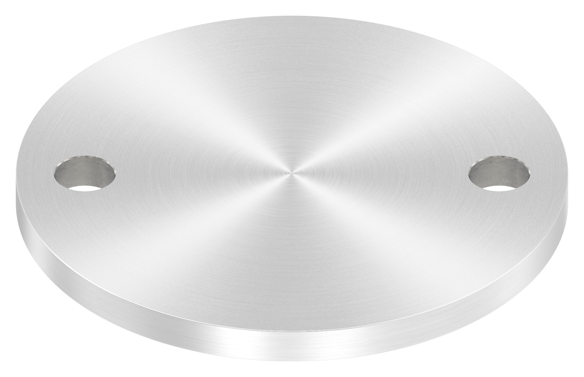 Ankerplatte Ø 120x8mm, mit Rundschliff, V2A