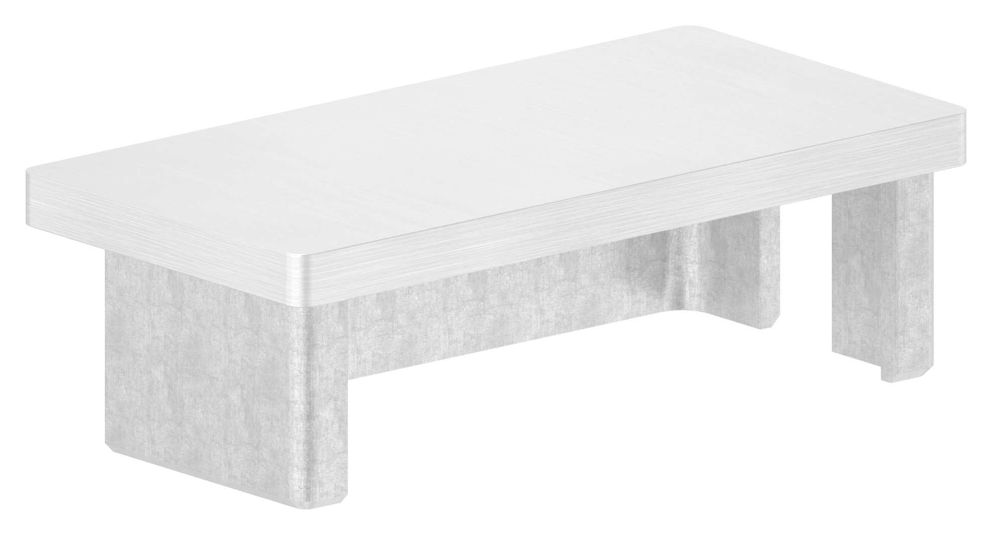 Einsteckkappe, für Rohr 80x40x2,0mm, V4A