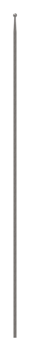 Zaunstab 12x12mm, H: 1200mm, Kugel 16mm