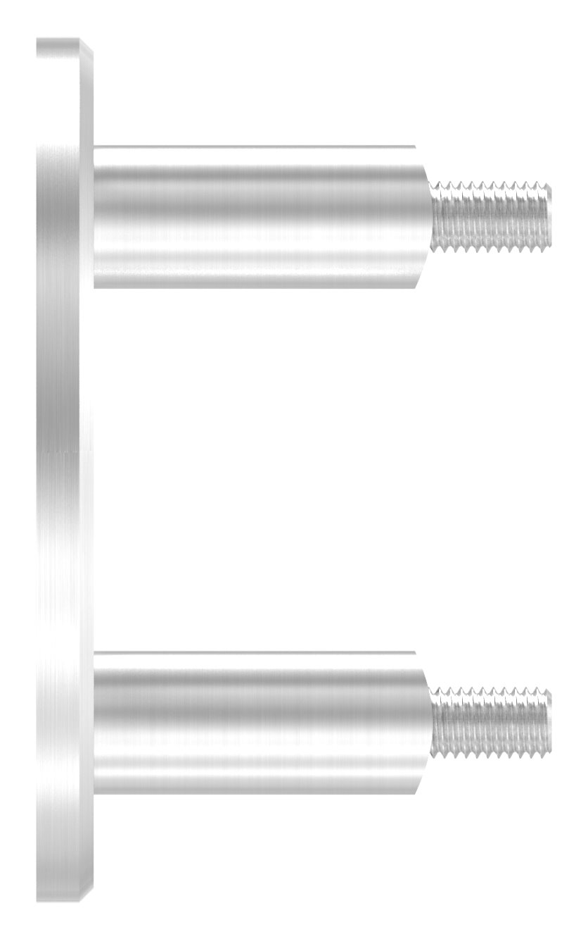 Endhalterung für Rohr 42,4mm, V2A