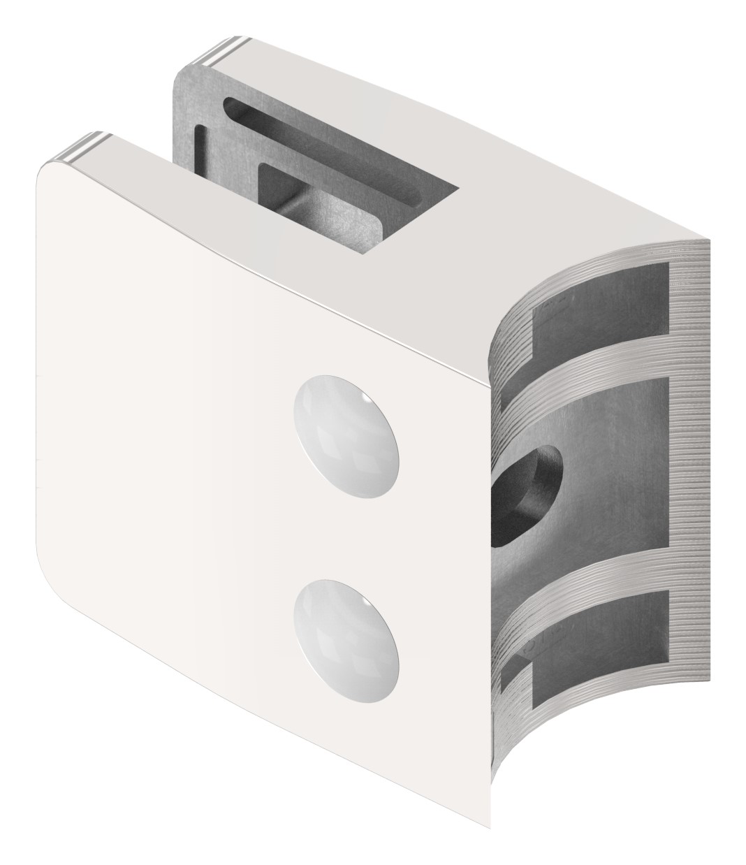 Glasklemme Mod. 34, Anschluss: 42,4mm, V4A
