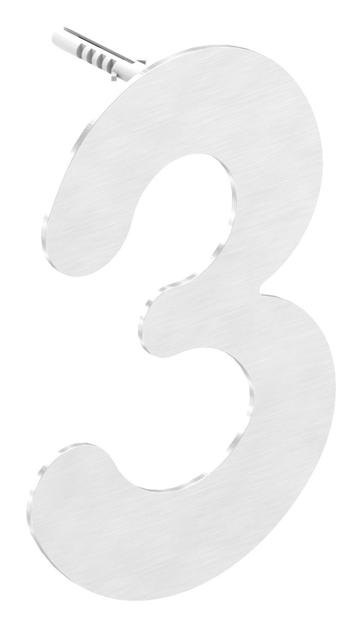 Hausnummer 3 - "klein", V2A