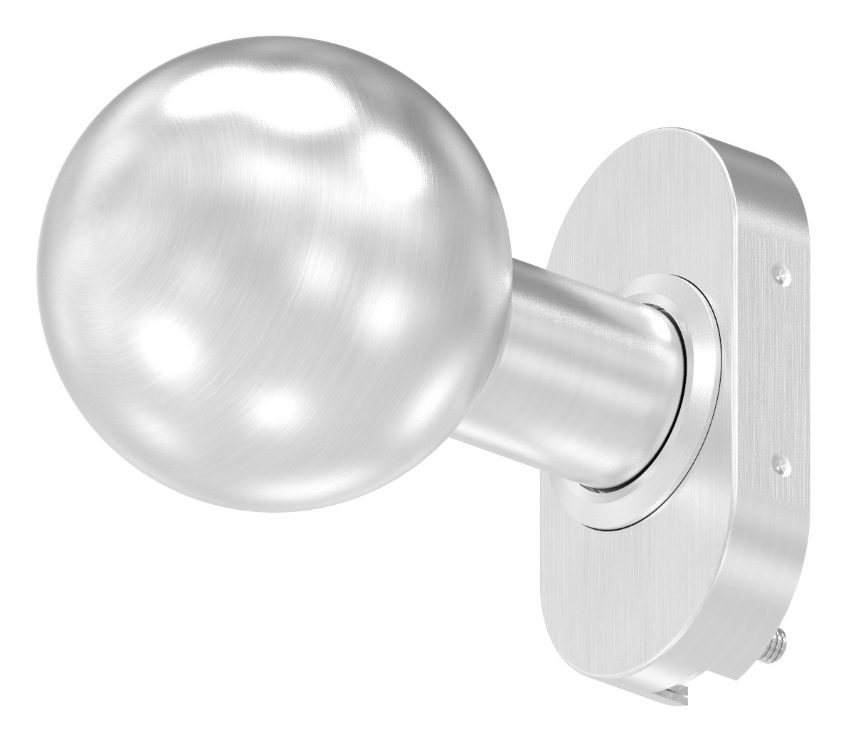 Drückerknopf, Ø 50mm, fest, V2A