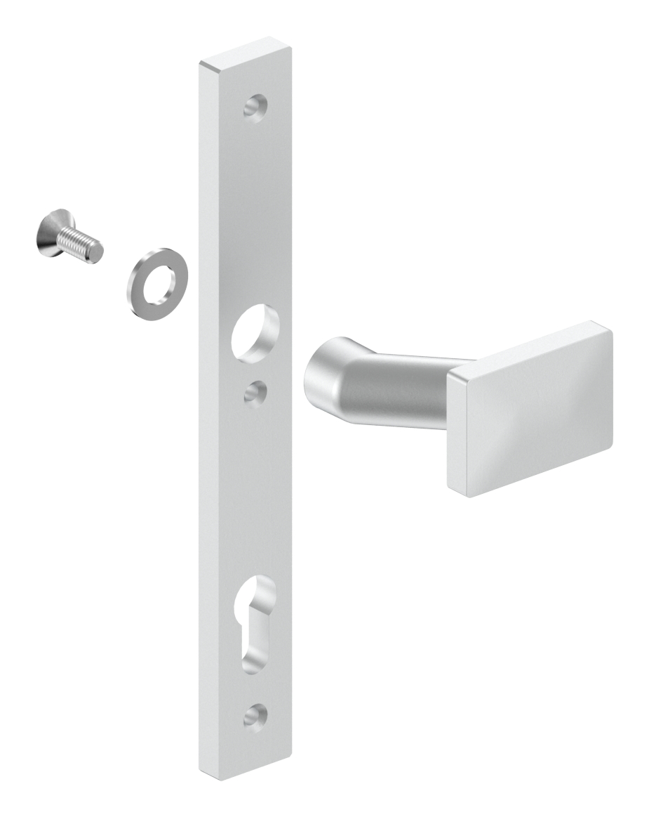 Langschild mit festem Türdrücker