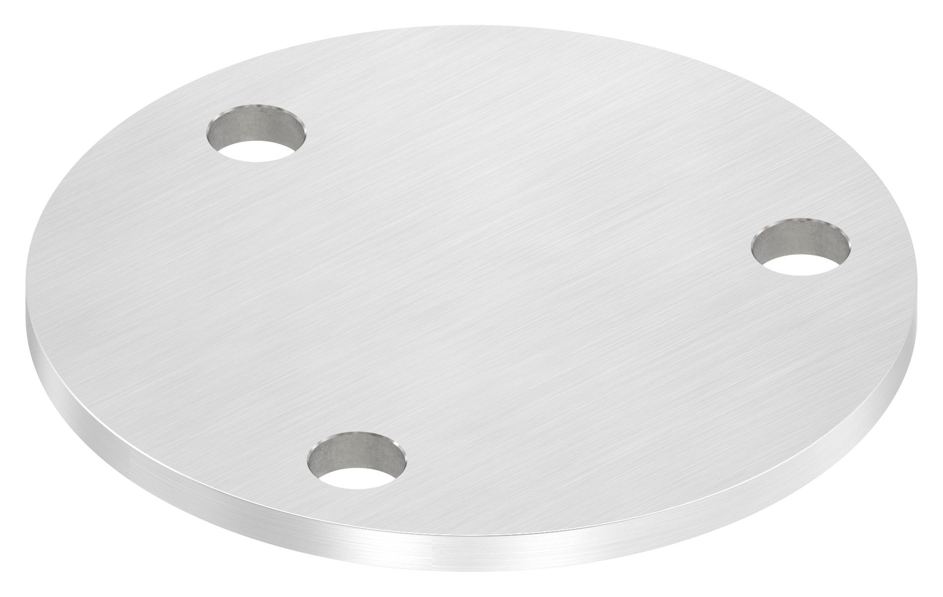 Ankerplatte Ø 120x6mm, mit Längsschliff, V4A