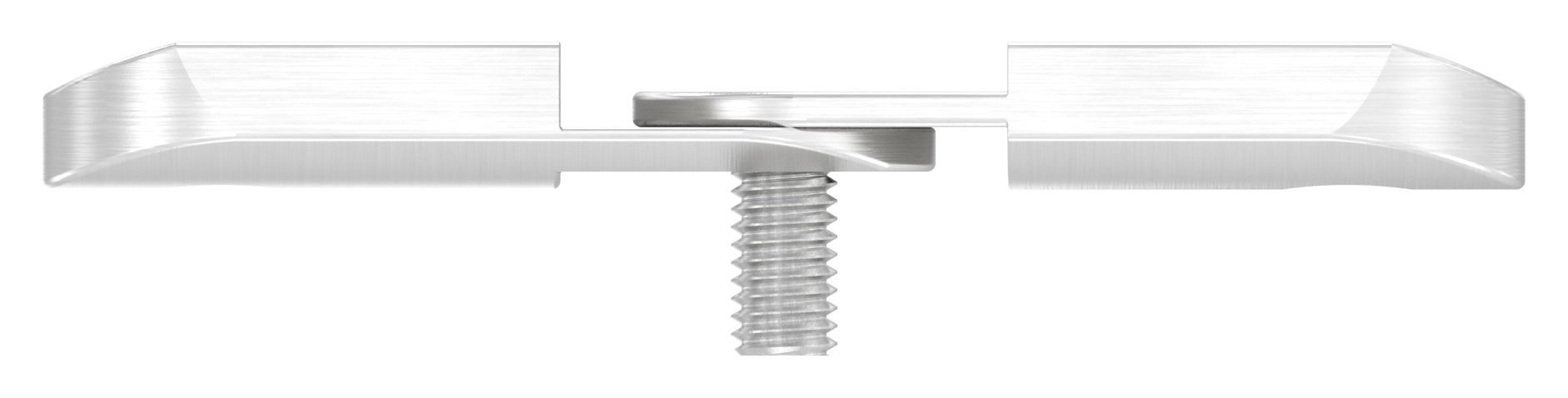 Handlaufanschlussplatte verstellbar, 42,4mm, V4A