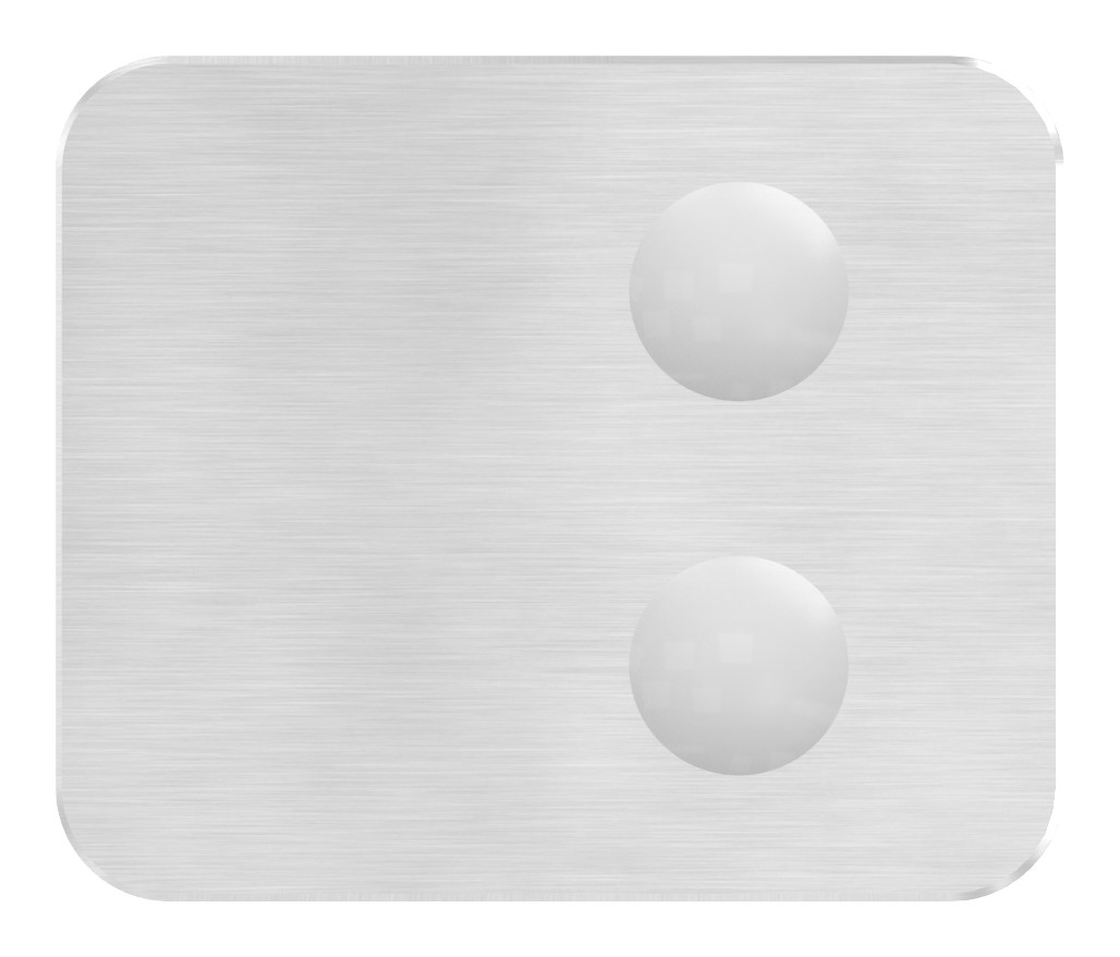 Sichtschutz Endglasklemme Mod. 26, V4A