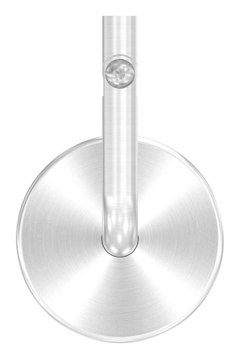 Handlaufhalter inkl. Cliprosette (Ronde und Bügel verschweißt), V2A Handlaufhalter inkl. Cliprosette (Ronde und Bügel verschweißt), V2A