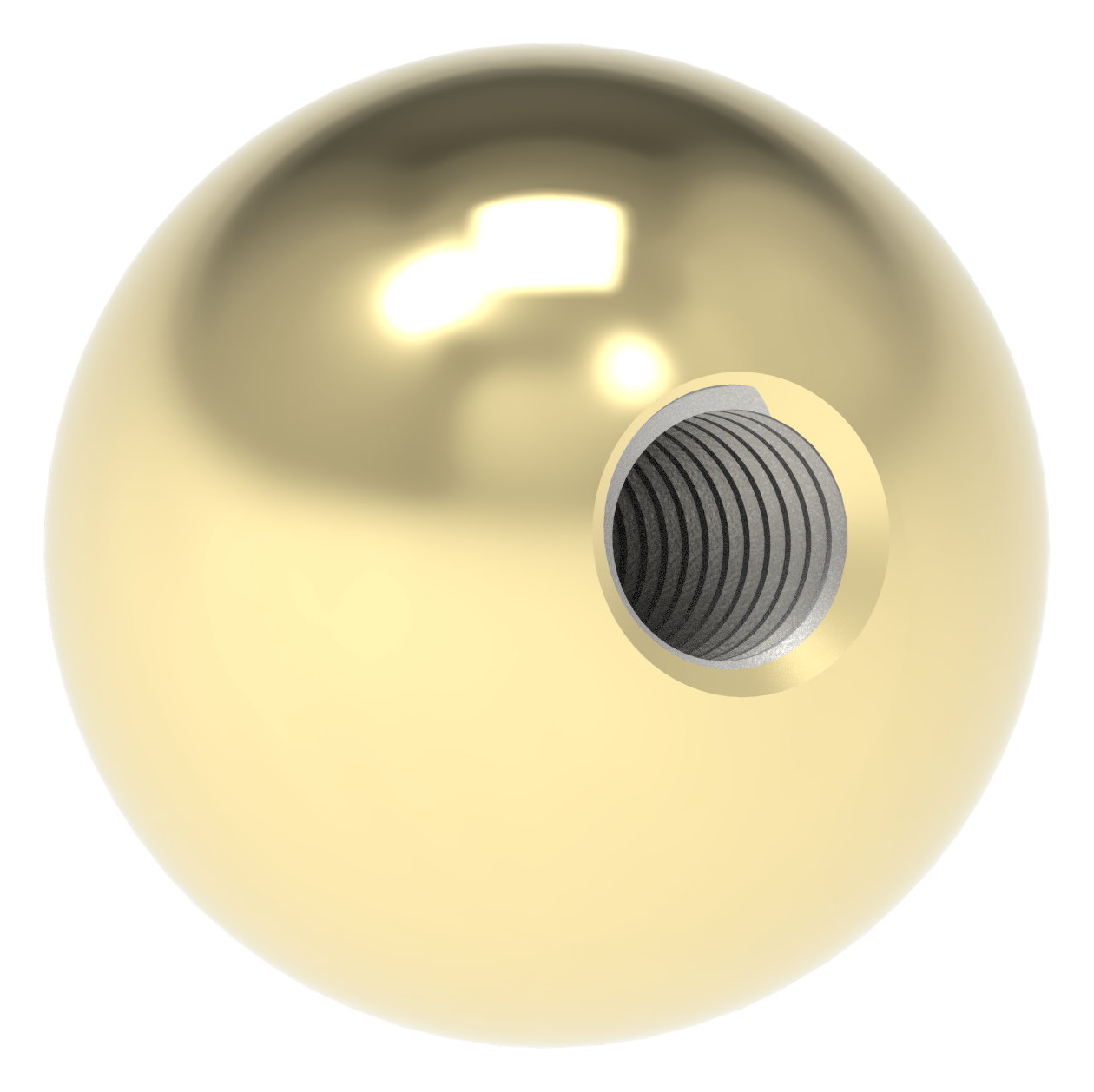 Messingkugel Ø 20mm mit M6