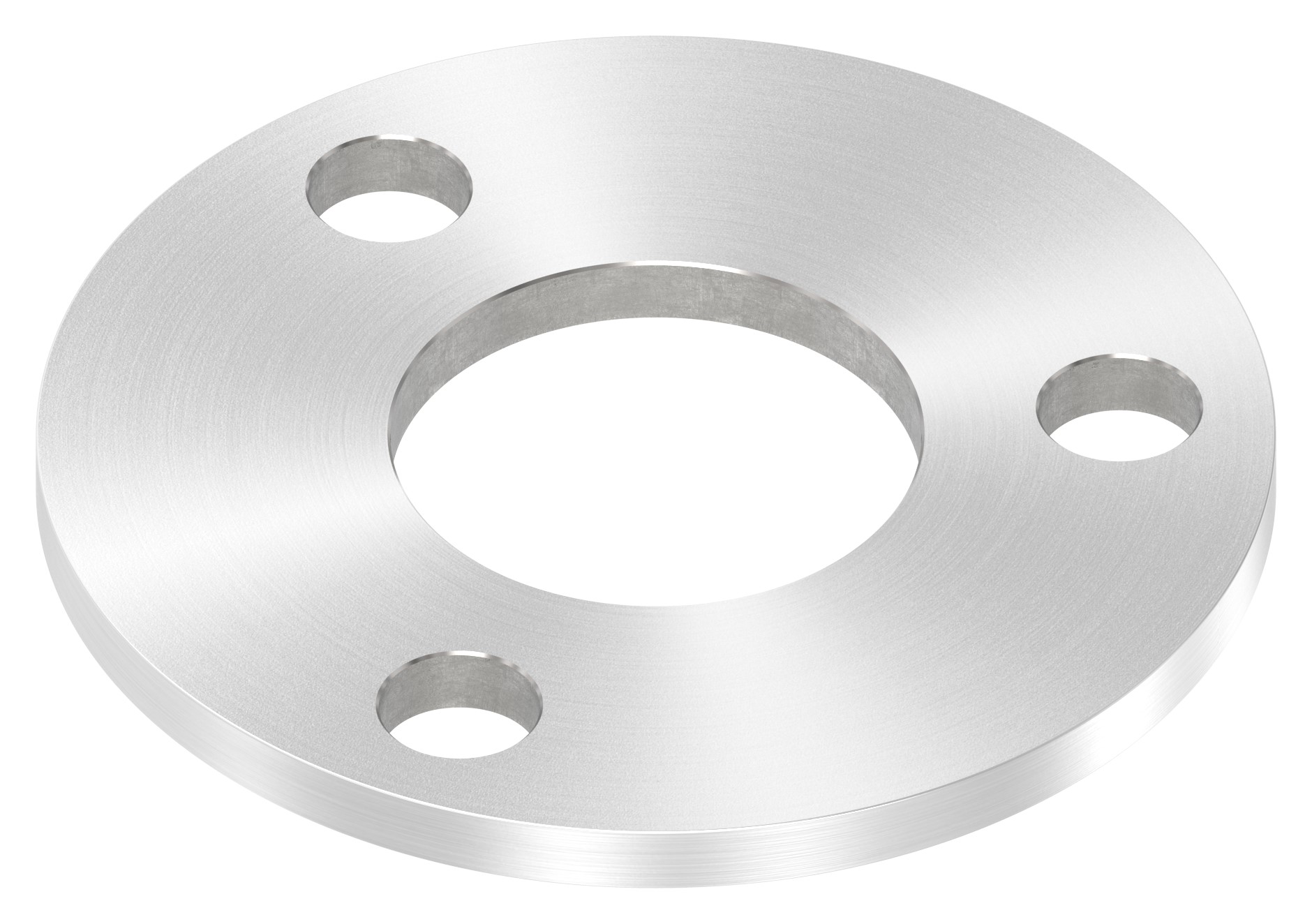 Ankerplatte Ø 100x6mm, mit Rundschliff, V2A