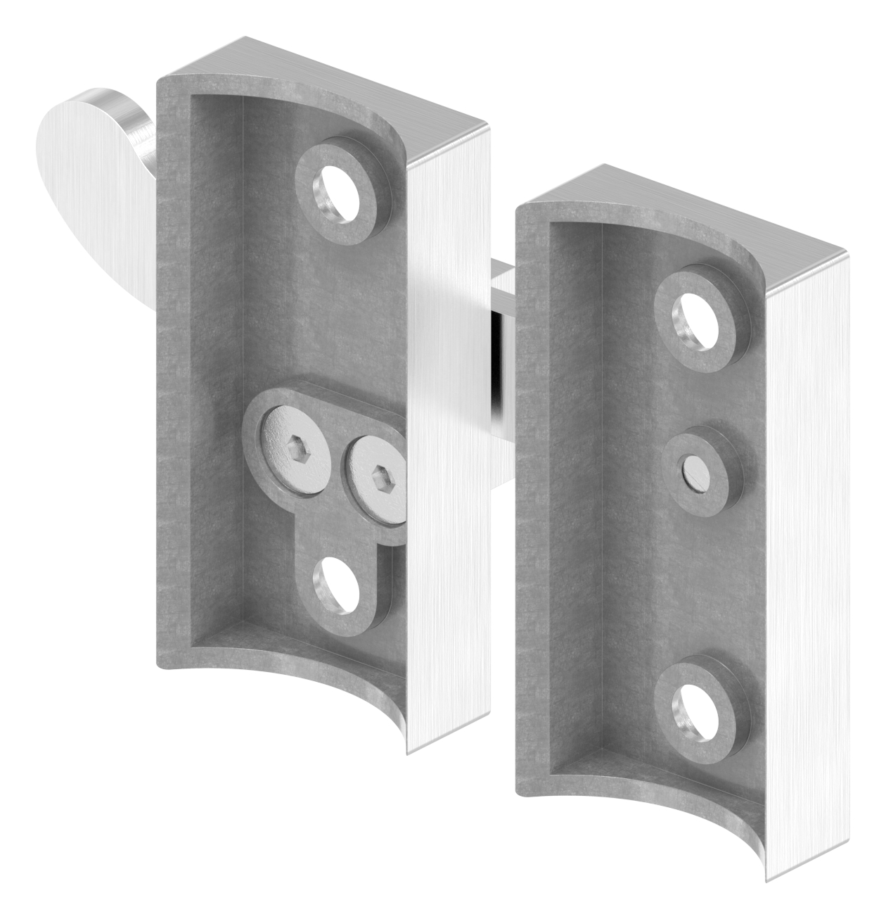 Torriegel zum Anschrauben für Rohr 42,4mm, V4A