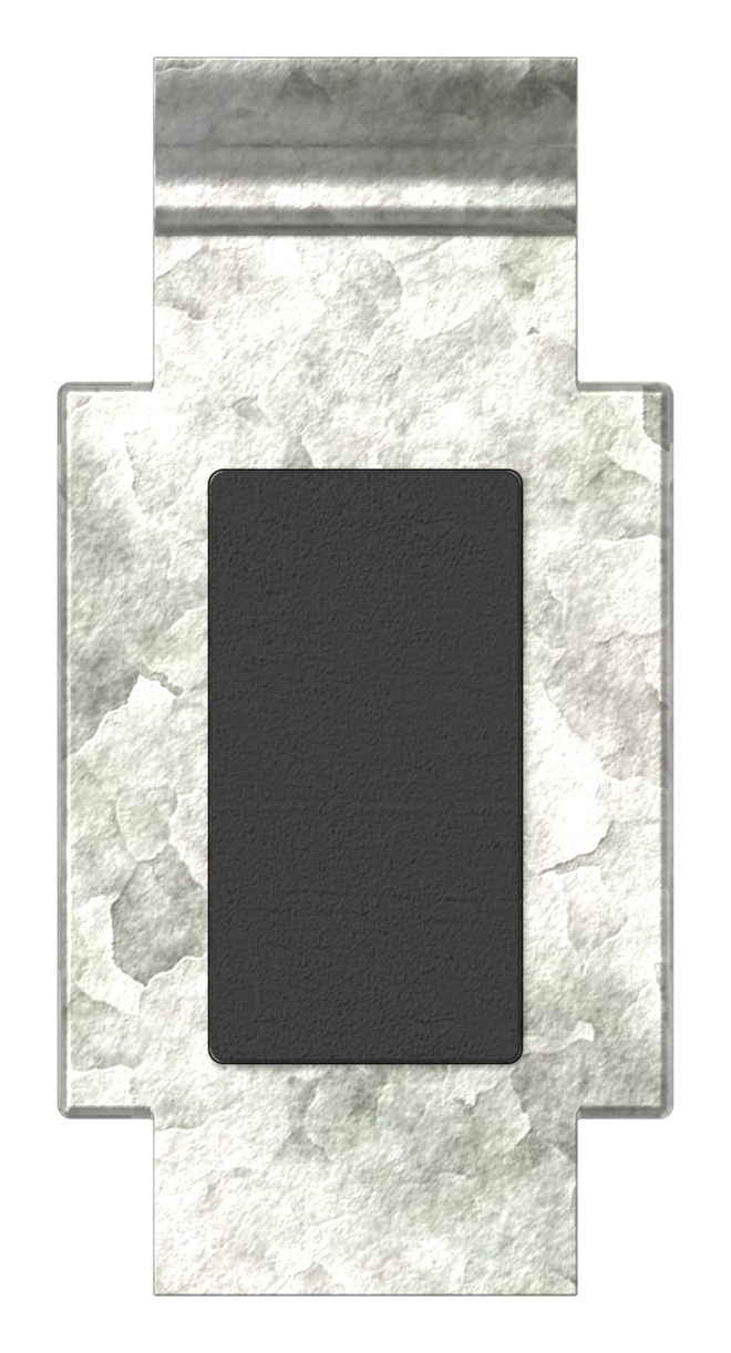 Sicherungsplatte für Mod. 34 , Zink roh Sicherungsplatte für Mod. 34 , Zink roh
