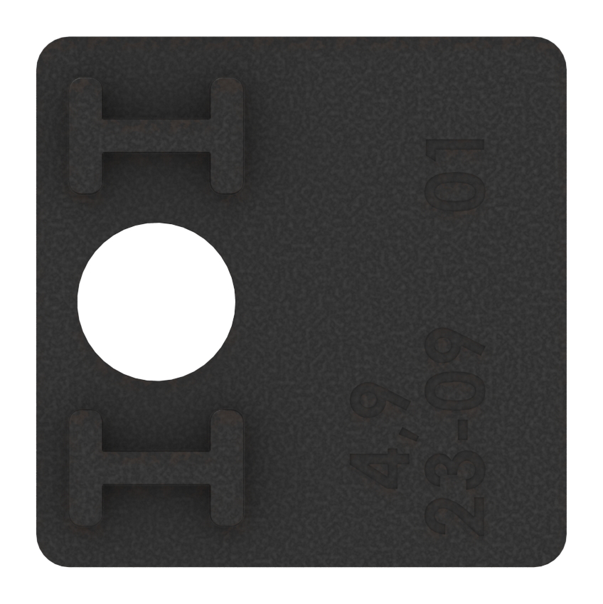 1 Paar Gummi für Mod. 36, für ESG-Glas 8mm