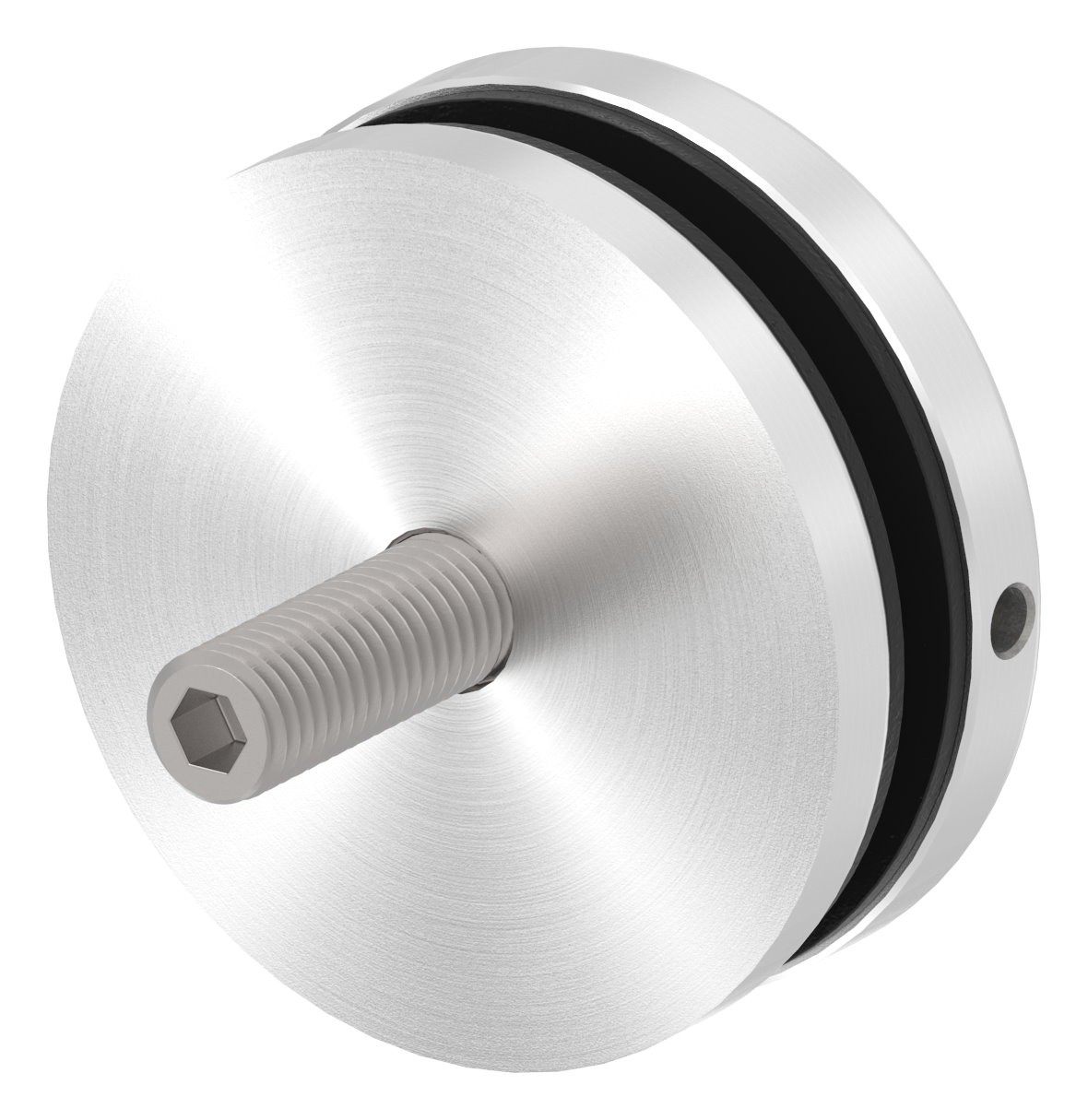 Glaspunkthalter 72mm, Anschluss: flach, V2A