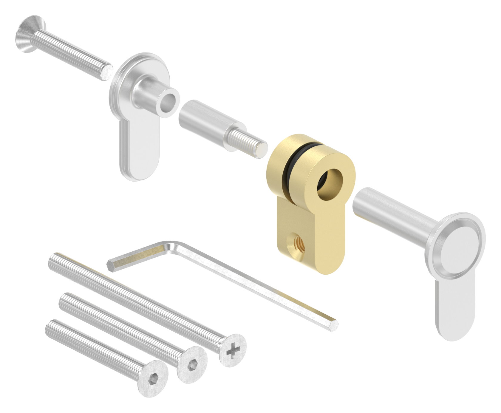 Blindzylinder variabel für Türstärken 45 - 95mm