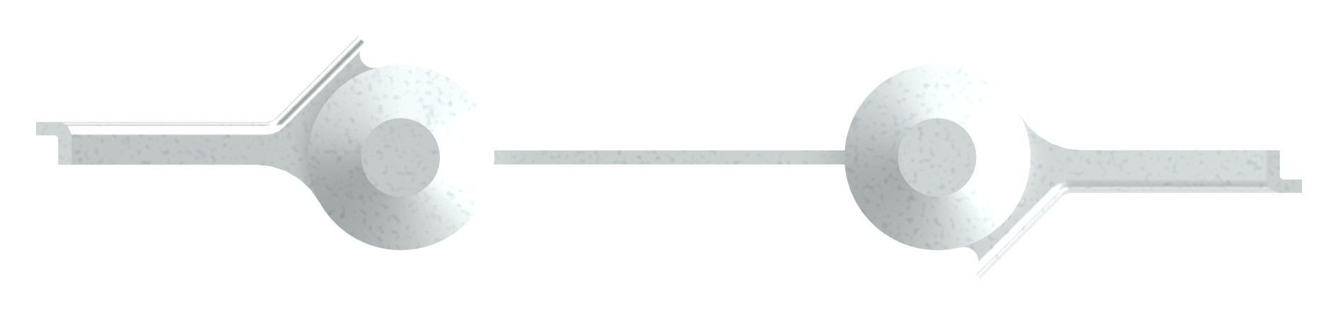 Pendeltürband zum Anschrauben, ein Paar, verzinkt