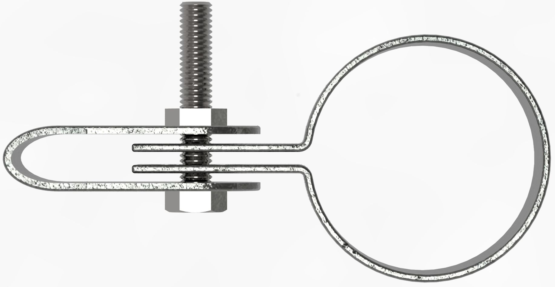 Halter einseitig, für Rohr Ø 42,4mm