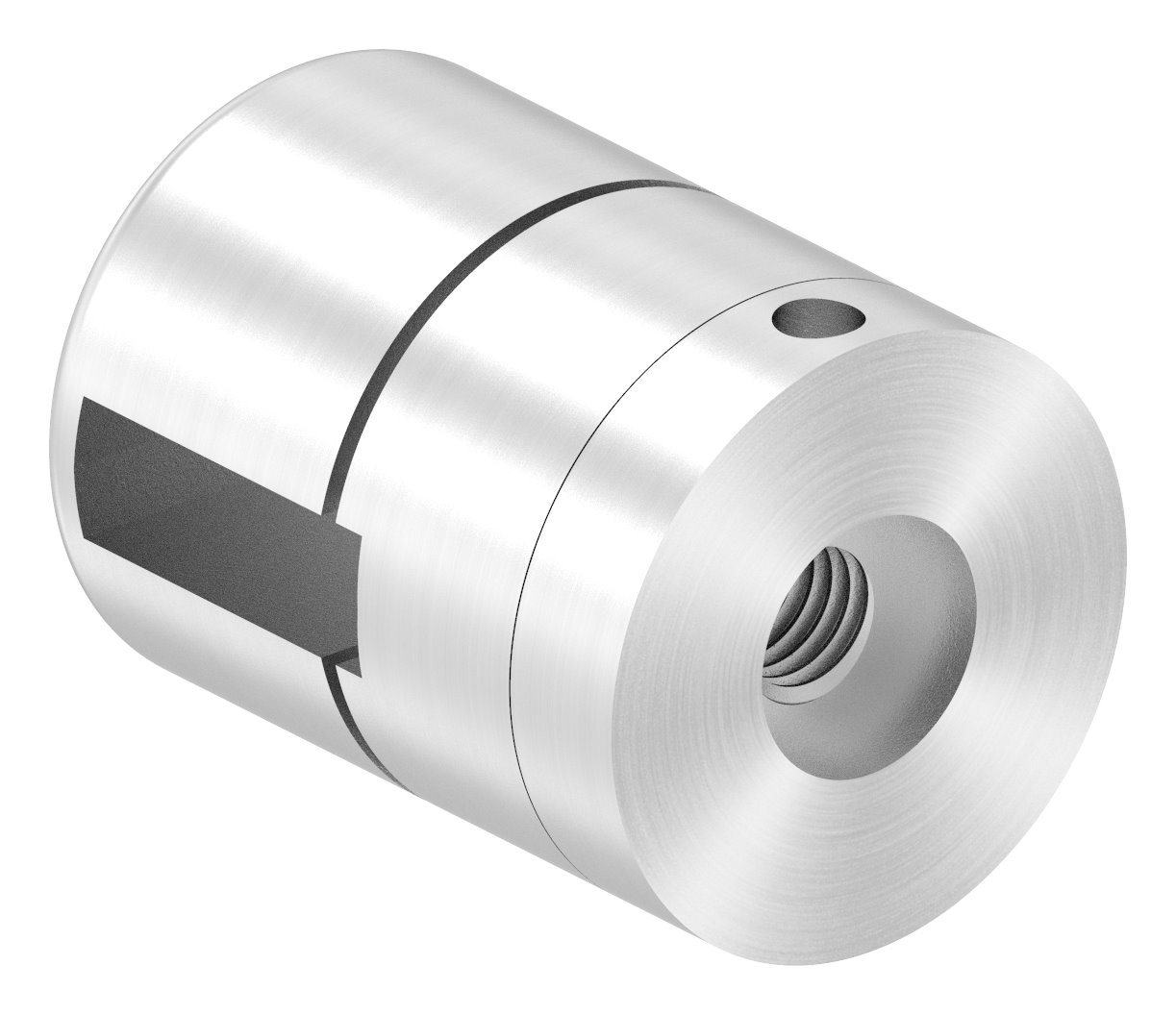 Brenk Grundhalter für Flachstäbe 20x6mm, ALU