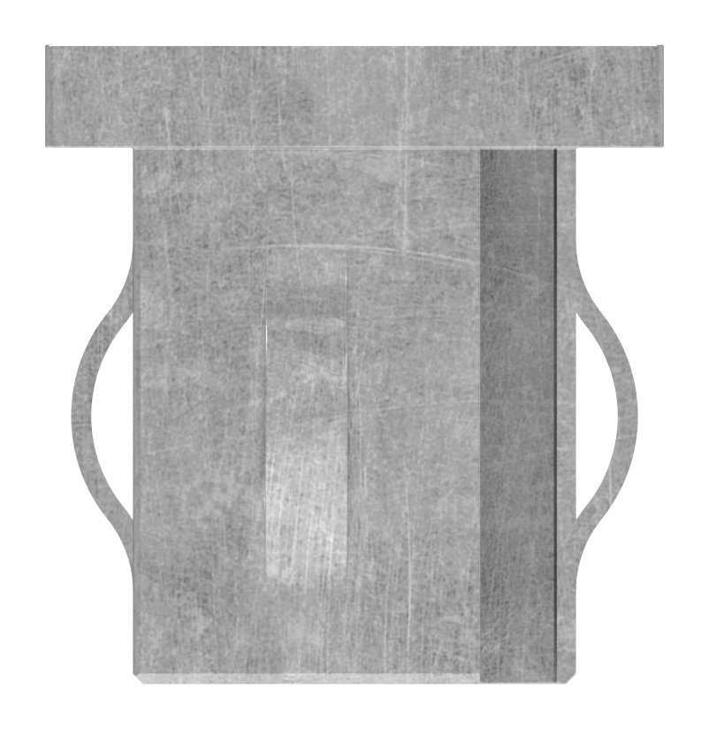 Stahleinschlagkappe, für, Rechteckrohr 40x30mm