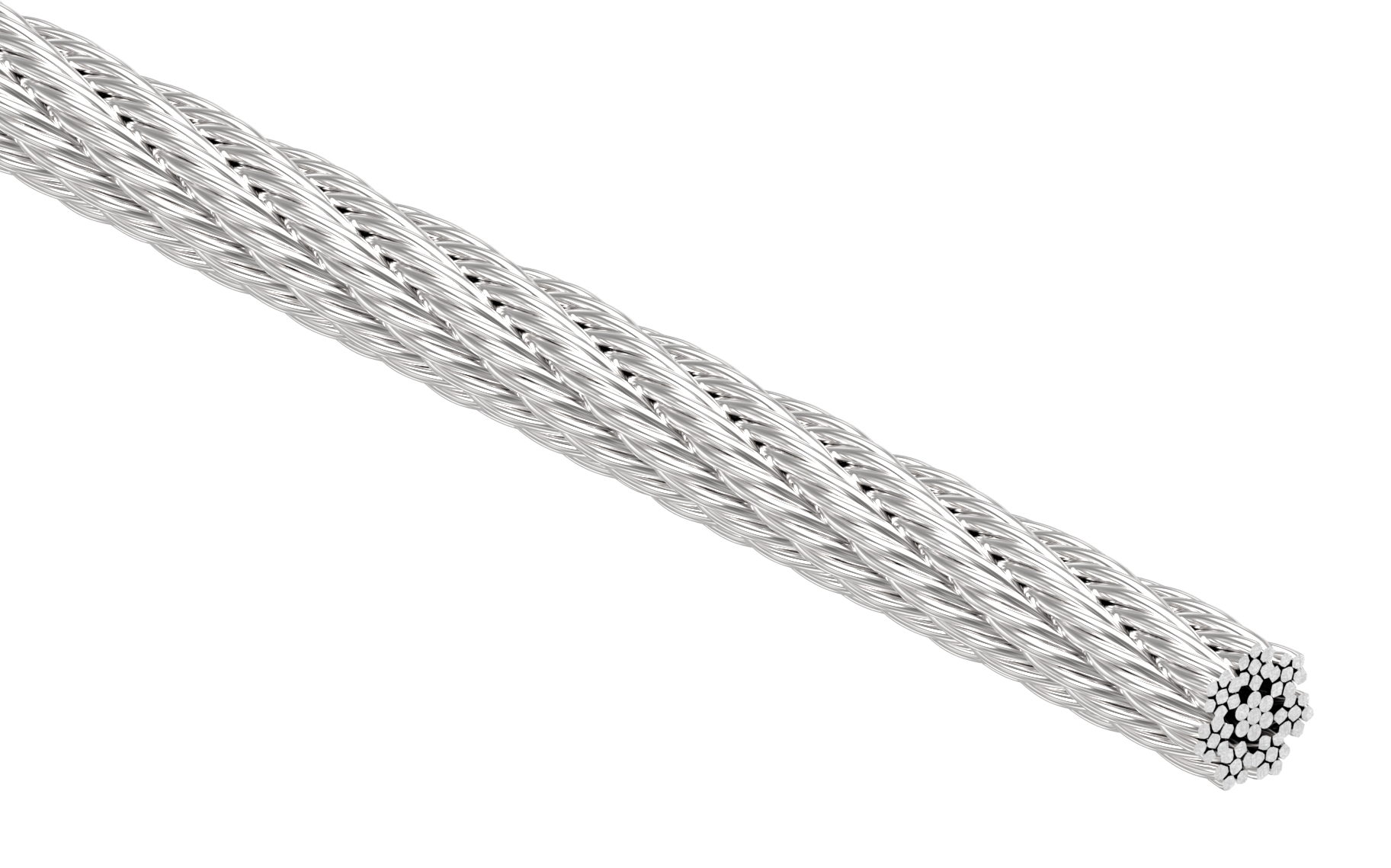 Edelstahlseil Ø 4mm, 7x7, L: 100m, V4A