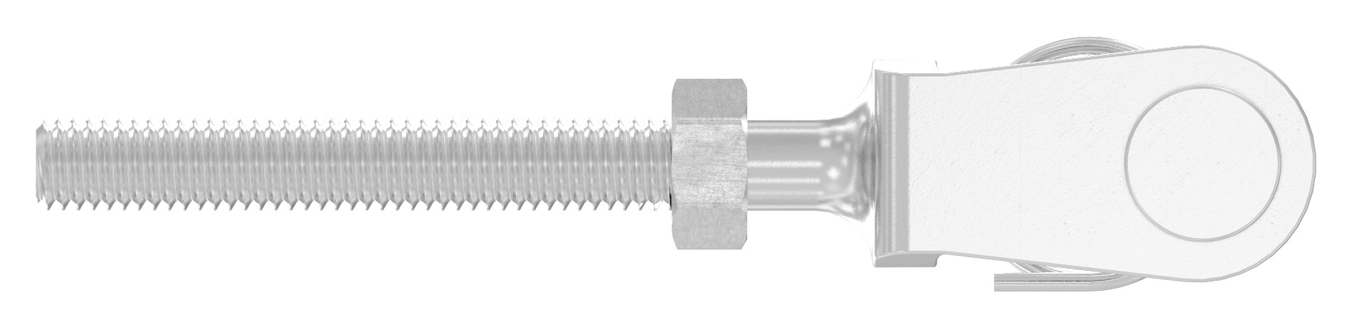 Gabelterminal mit Außengew. M5 rechts, V4A