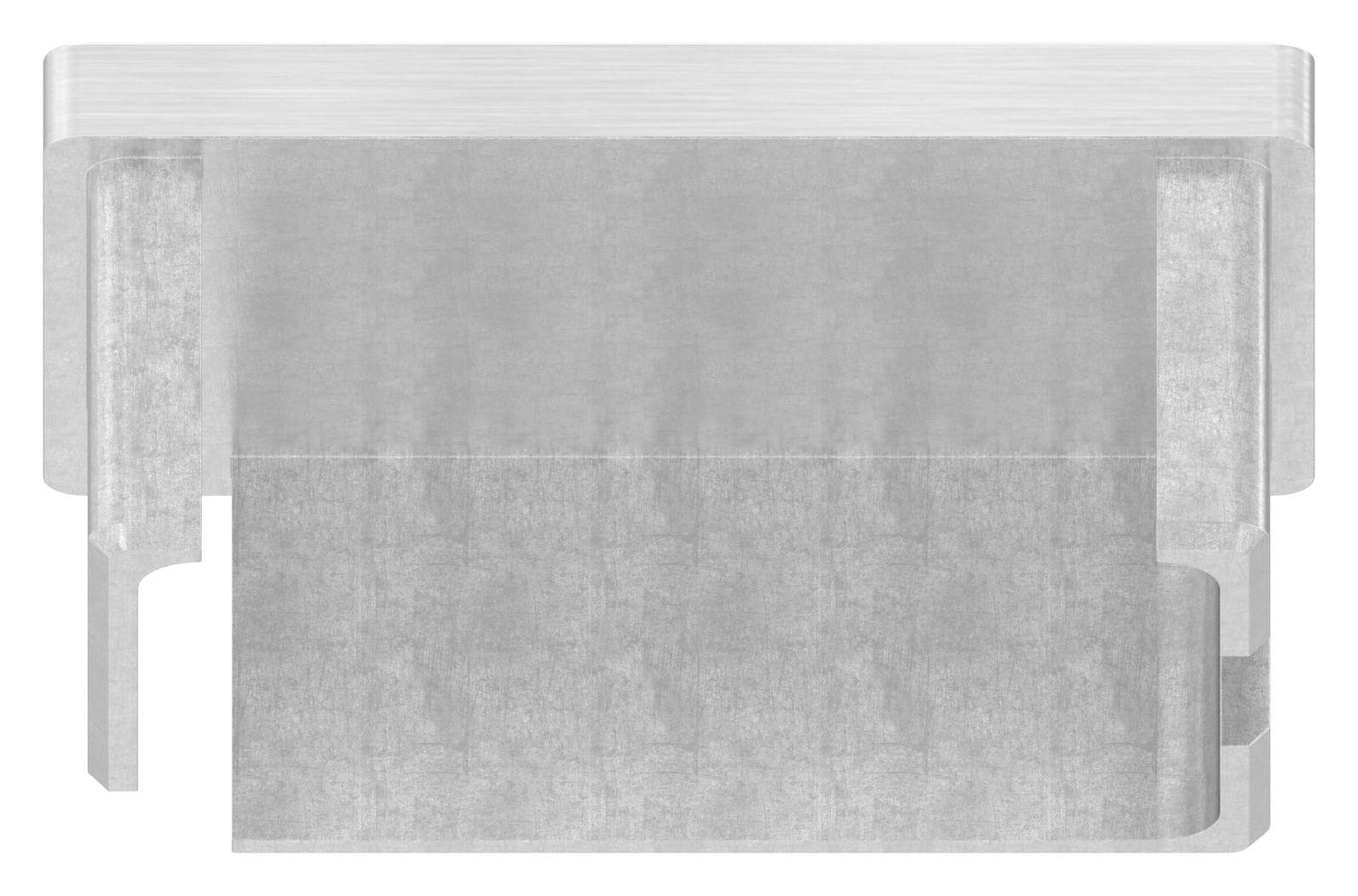 Einsteckkappe, für Rohr 60x40x2,0mm, V4A