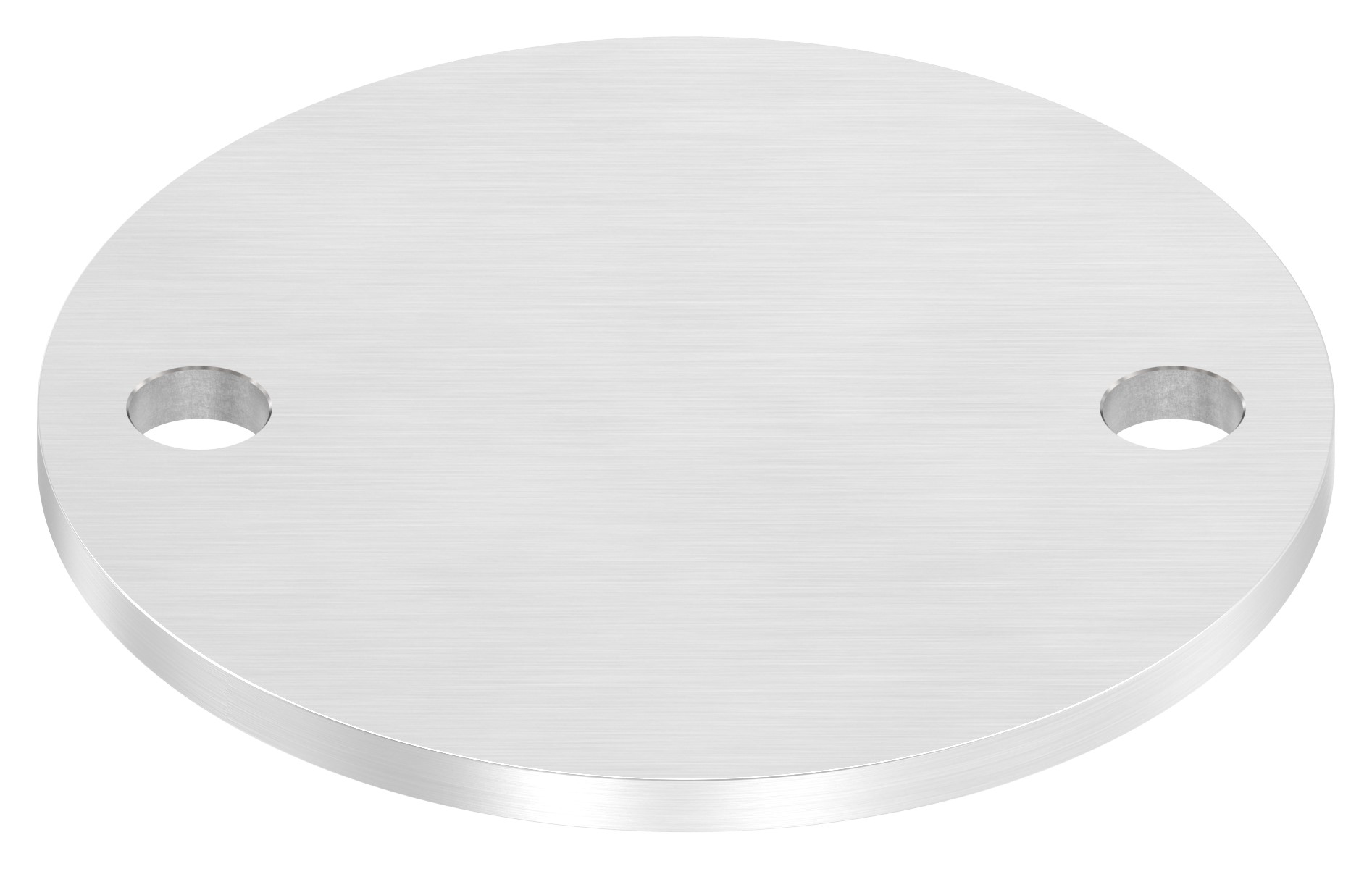 Ankerplatte Ø 120x6mm, mit Längsschliff, V2A