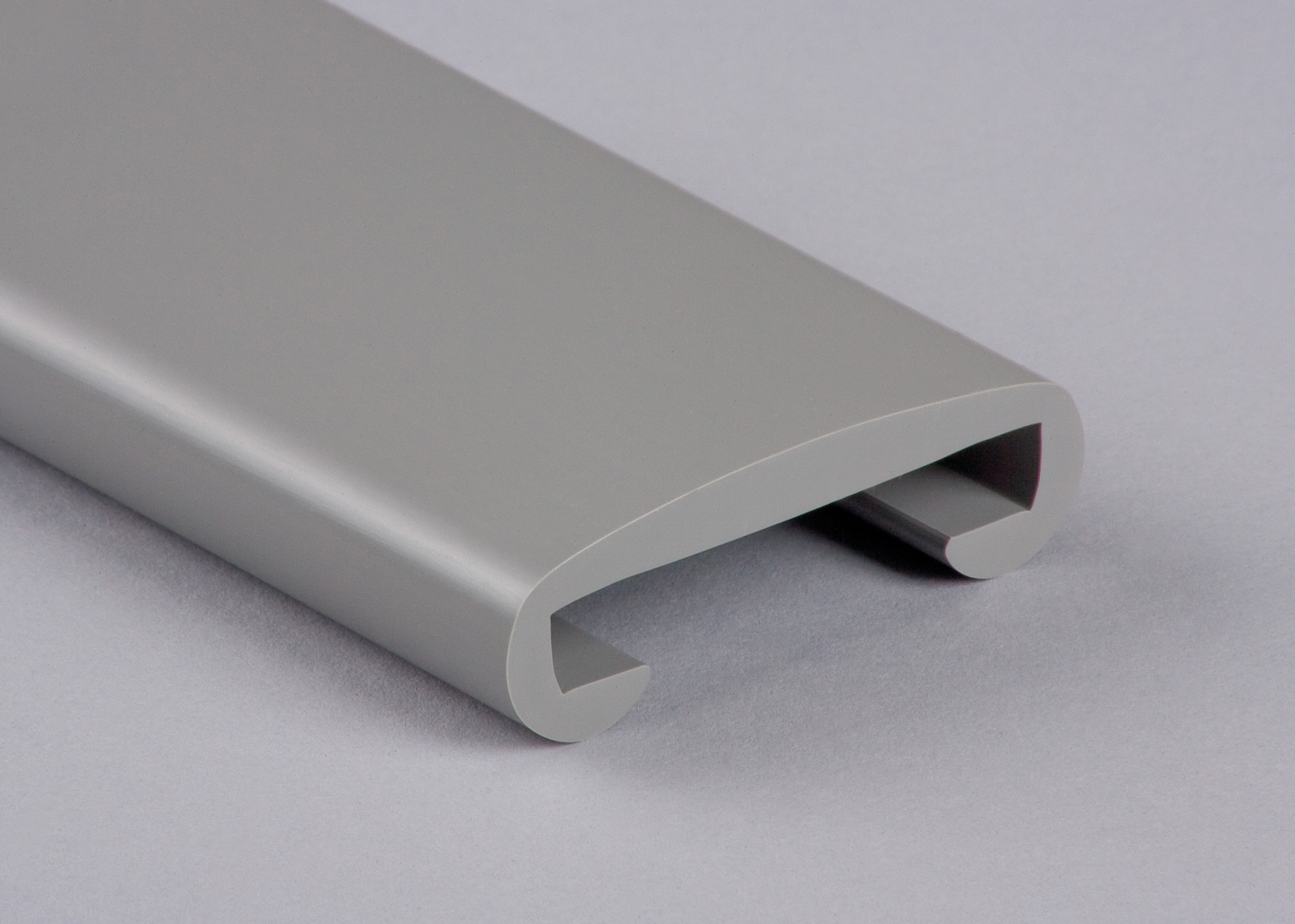 Kunststoffhandlauf für 50x8mm, verkehrsgrau