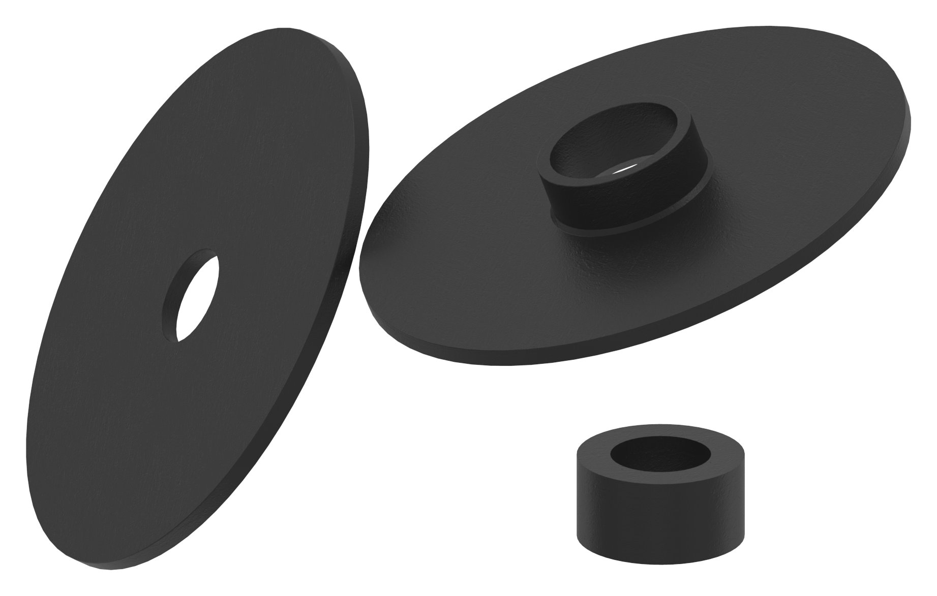 Oberteil für 62mm Glaspunkthalter, V2A