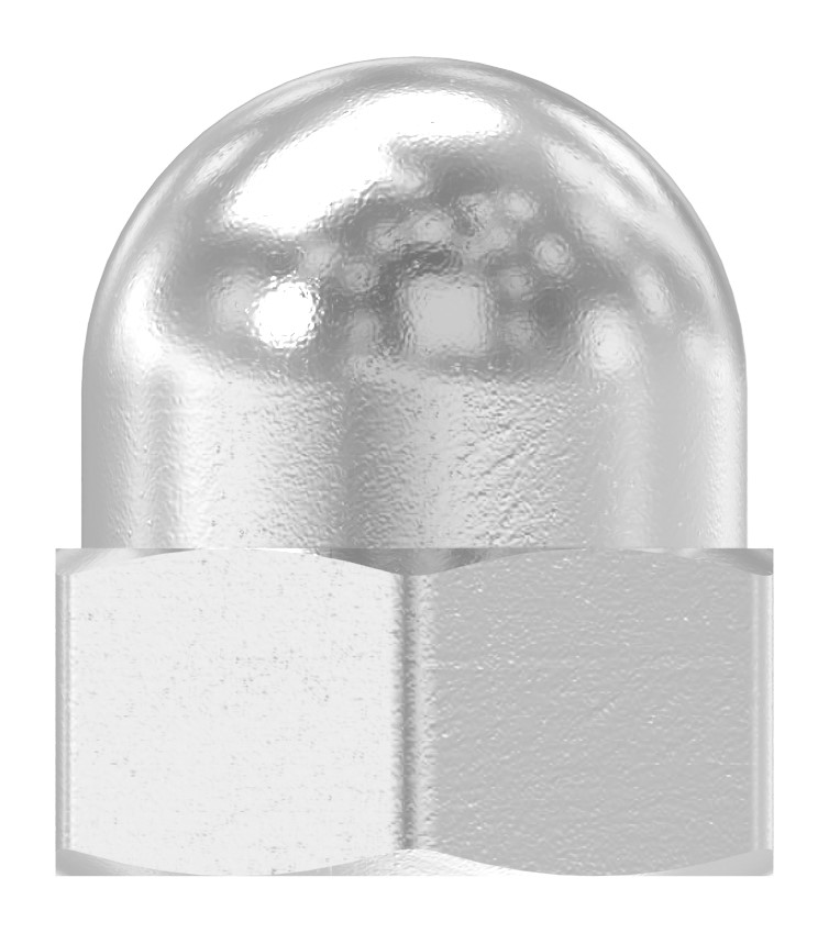 Sechskant-Hutmutter M4, DIN 1587, V2A