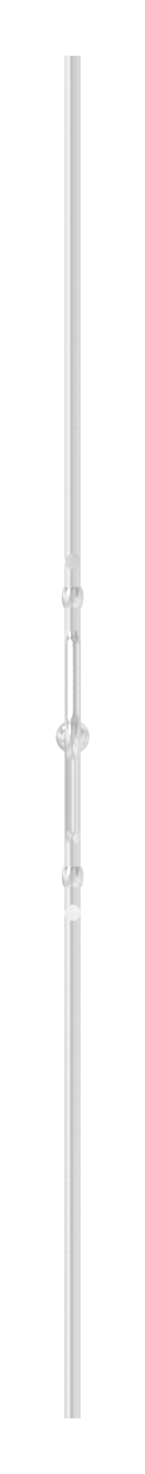 Zierstab aus Ø 12mm, doppelt, H: 1000mm, V2A
