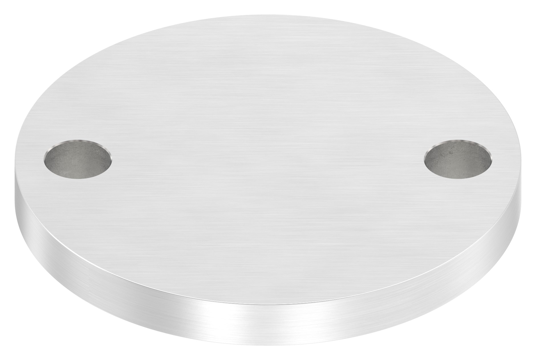 Ankerplatte Ø 100x10mm, mit Längsschliff, V2A