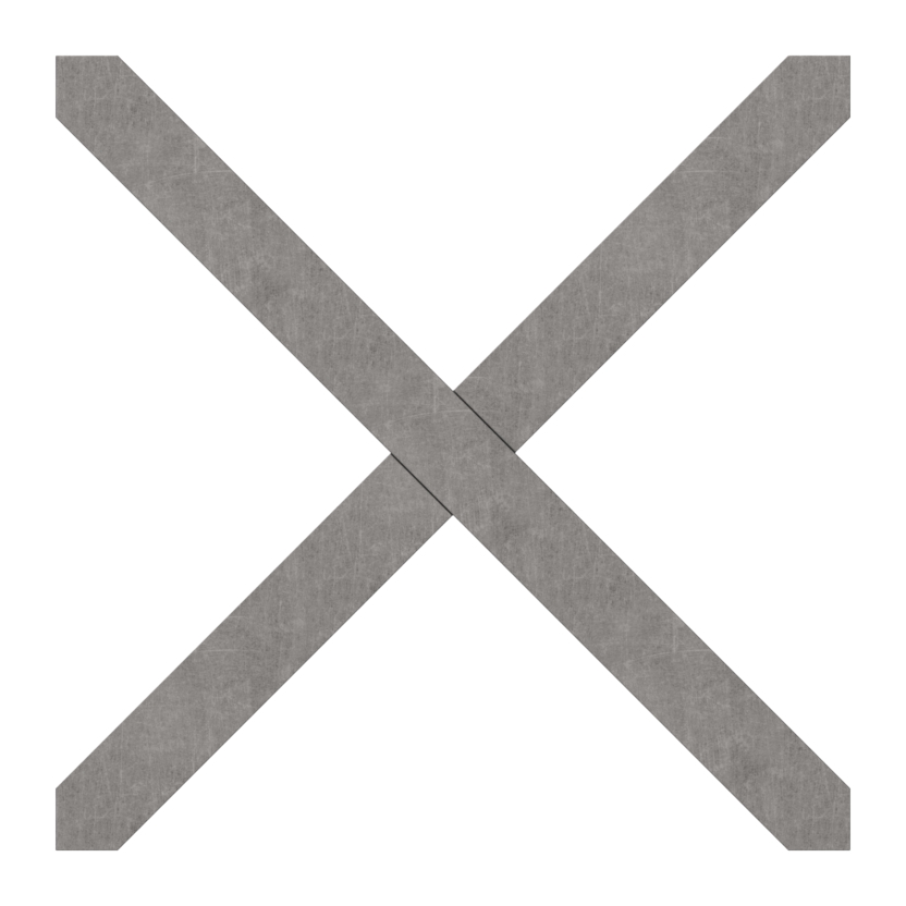 Kreuz 12x12mm, 108x108mm