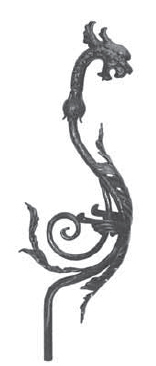 Drachenpfosten 30mm, H: 1100mm