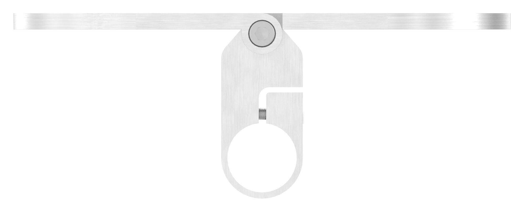 Wandbefestigung für Geländerpfosten 42,4mm, Ecke, V2A