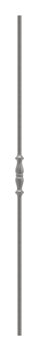 Zierstab 12mm, gehämmert, H: 1000mm