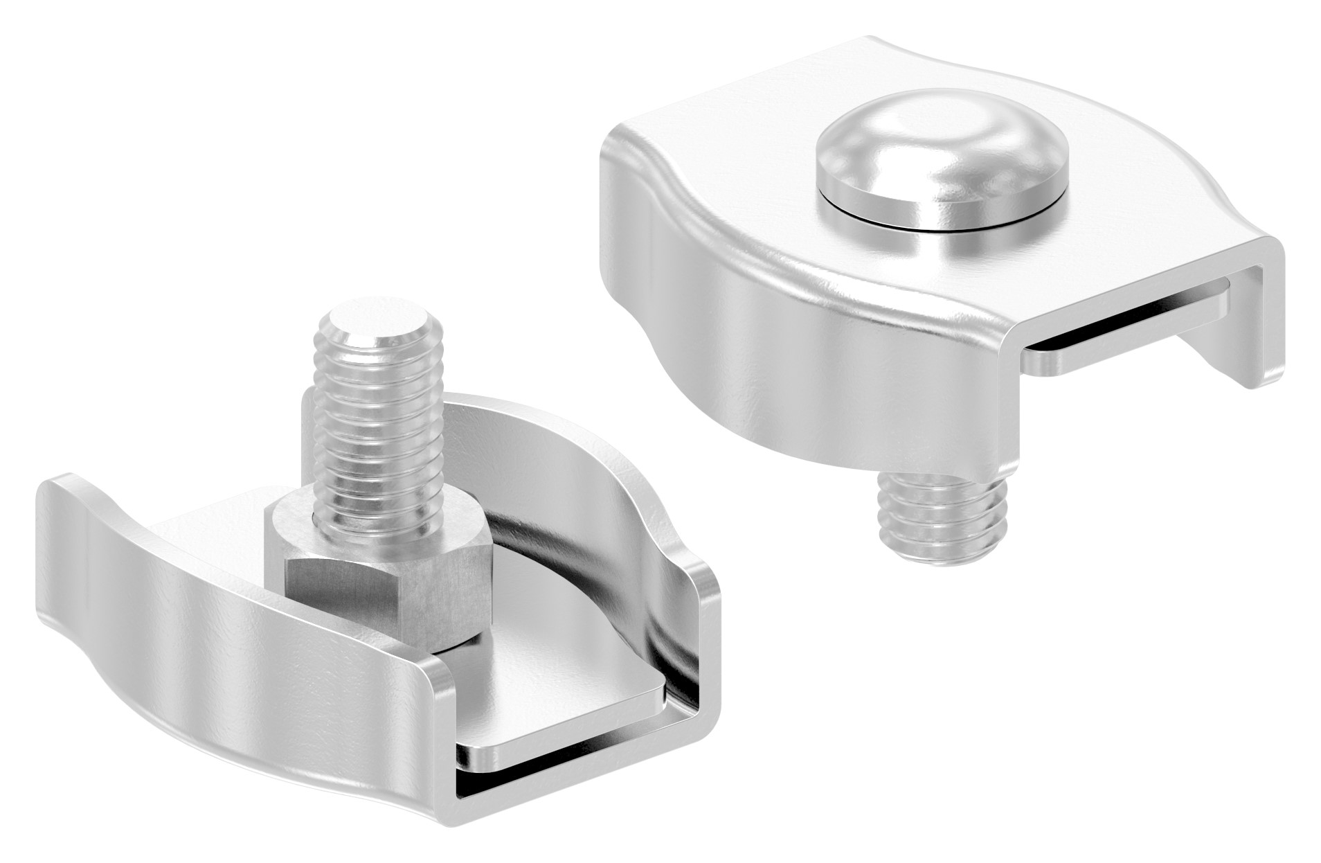 Simplexklemmen für Seil 8mm, V4A Simplexklemmen für Seil 8mm, V4A