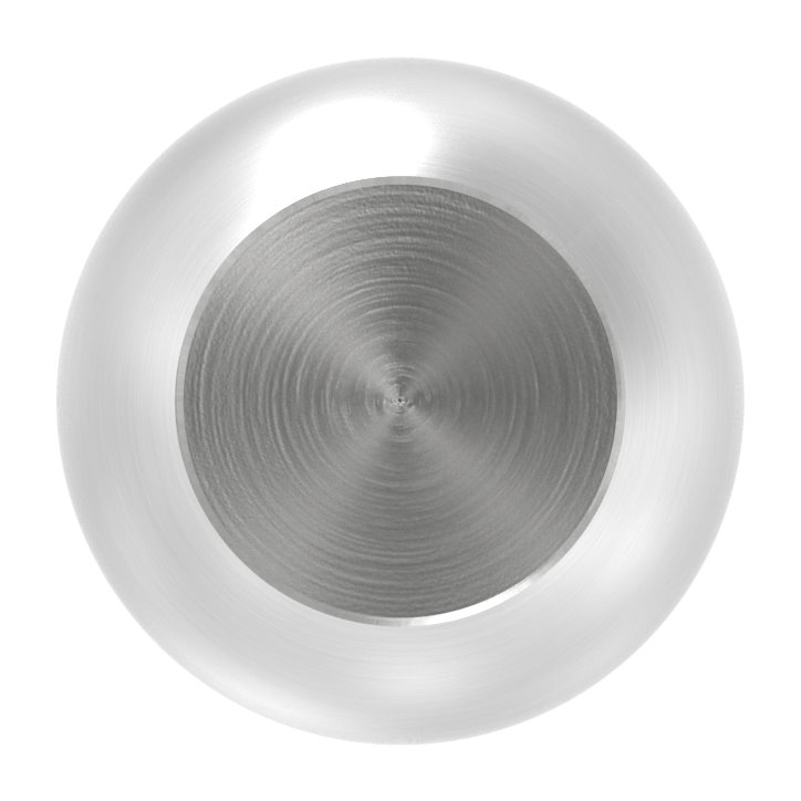 Vollkugel Ø 20mm mit Sackloch 12,6mm, V4A