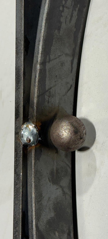 Ausleger aus Flachstah, Maße 1000 x 850mm, roh