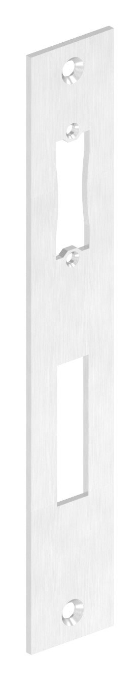 Edelstahlschließblech 242x40x3,0mm, für Abstand 92mm, V2A (1.4301) Edelstahlschließblech 242x40x3,0mm, für Abstand 92mm, V2A (1.4301)