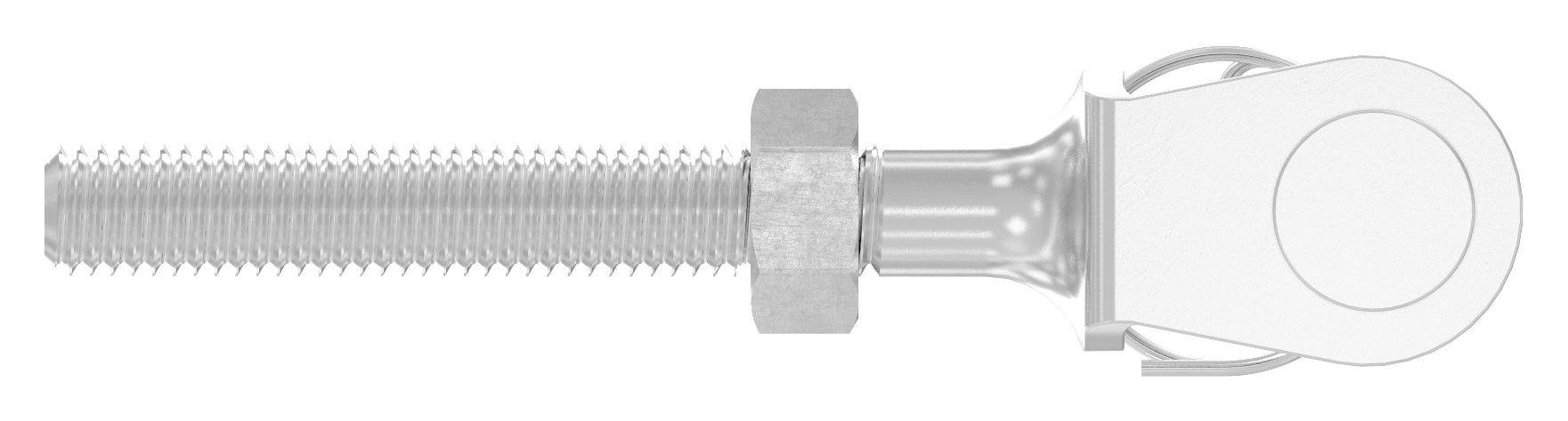 Gabelterminal mit Außengew. M8 links, V4A