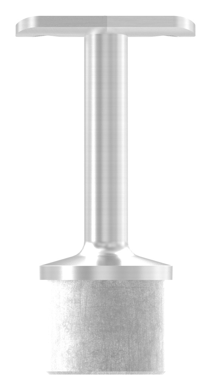 Rohrabschlussstopfen für Rohr 42,4x2,0mm, Handlaufanschlussplatte 135°, V2A