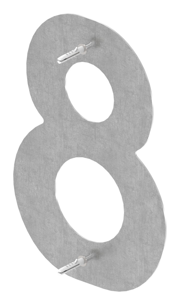 Hausnummer 8 - "groß", V2A