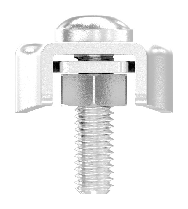 Duplexklemmen für Seil 6mm, V4A Duplexklemmen für Seil 6mm, V4A