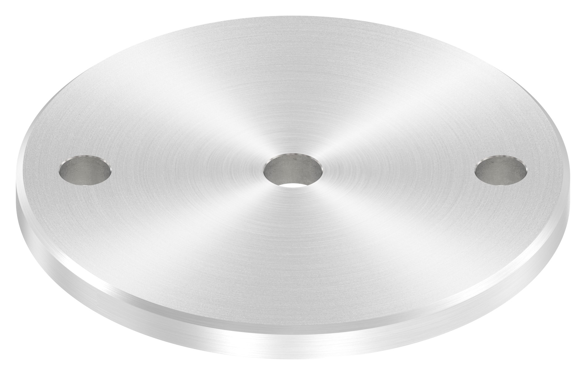 Ankerplatte Ø 120x8mm, mit Rundschliff und Fase, V2A