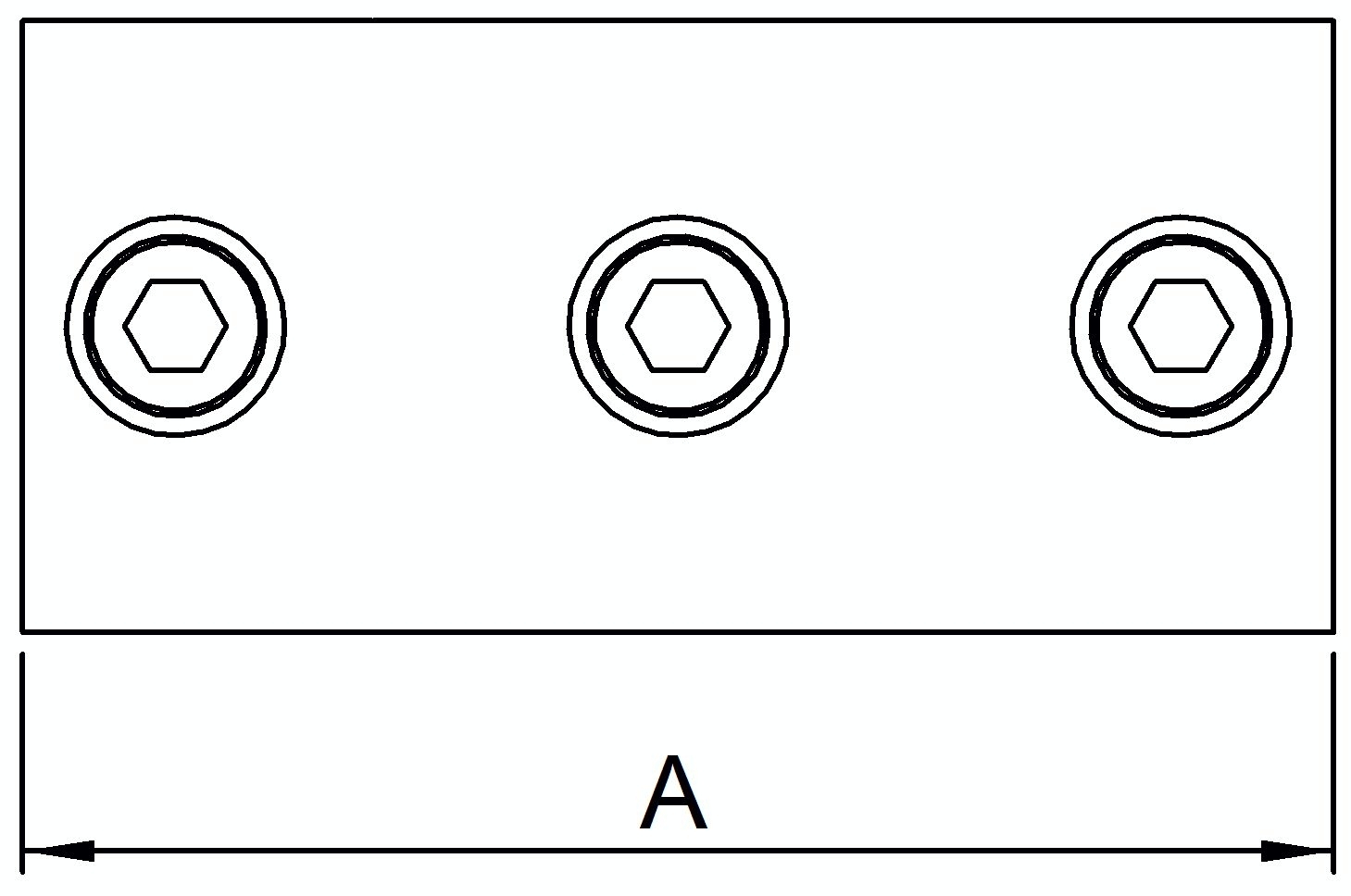 Kreuzstück, für Rohr Ø 21,3mm
